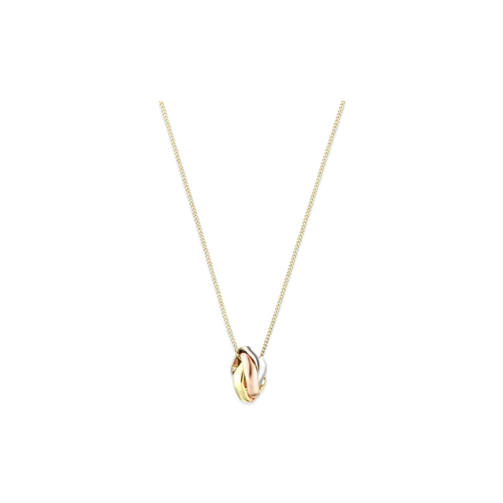 Cartier Trinity Necklace 18K "White Gold/Yellow Gold/Pink Gold"