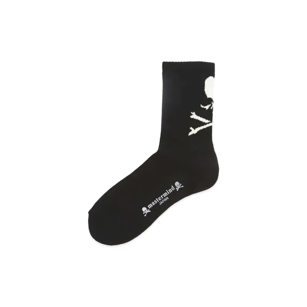 mastermind JAPAN Socks Back Skull "Black"