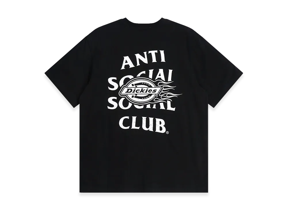 ANTI SOCIAL SOCIAL CLUB x Dickies Flame Tee "Black"