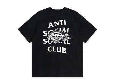 ANTI SOCIAL SOCIAL CLUB x Dickies Flame Tee "Black"