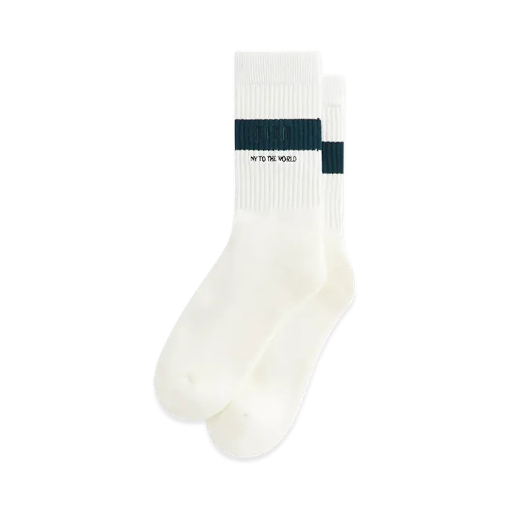 Kith Striped Cotton Crew Socks "Silk"