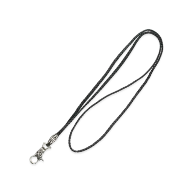 Chrome Hearts Lanyard Cross Clip Holder Neckless "Silver/Black"