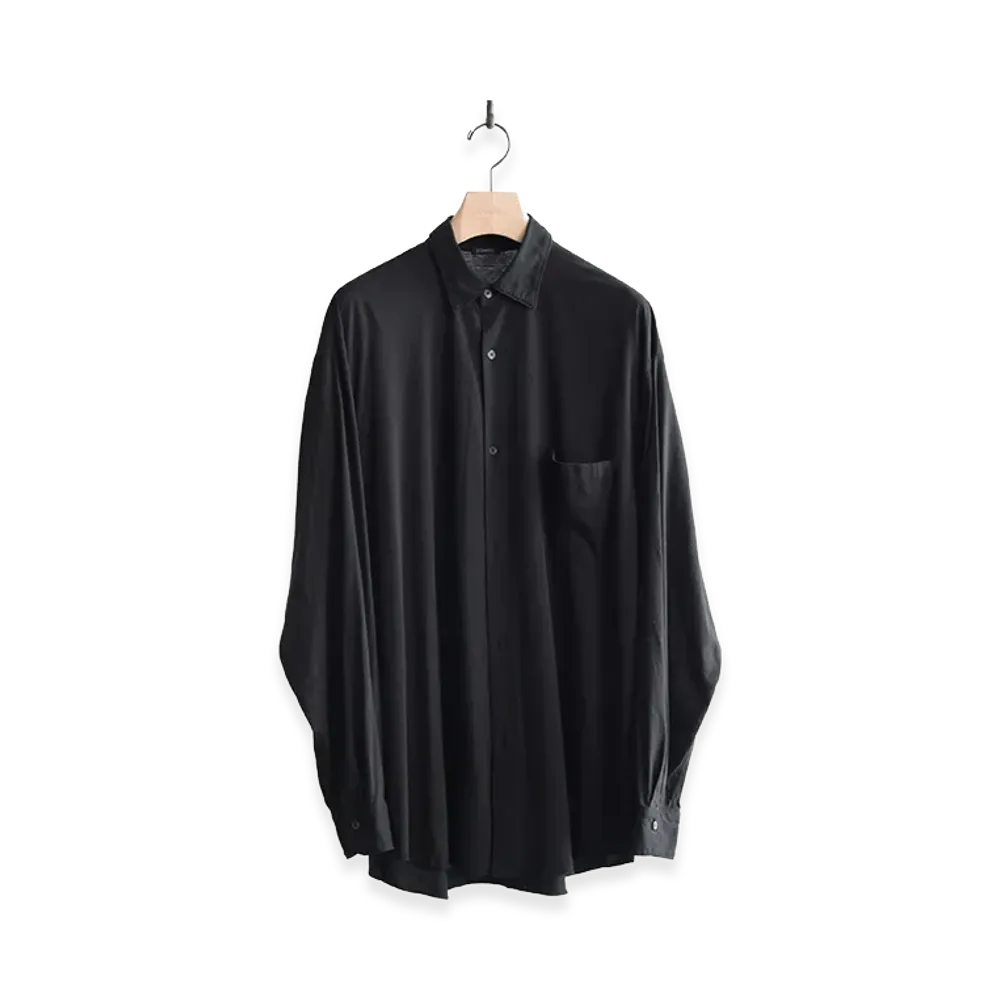 COMOLI Thin Cotton COMOLI Shirt "Black"