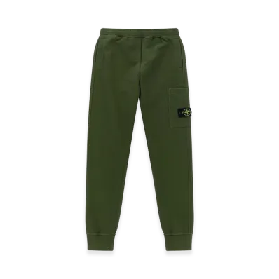 Stone Island Kids badge Logo Cargo Joggers "Green"