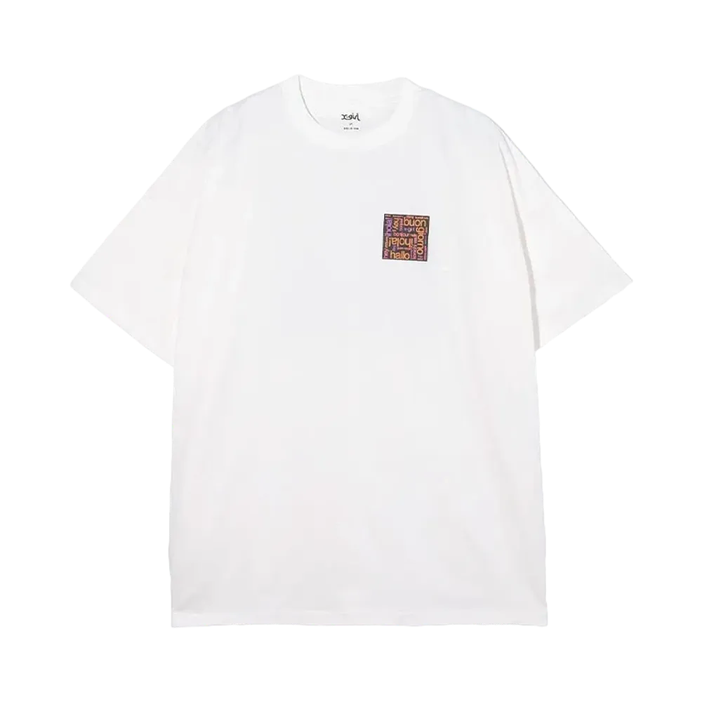X-Girl Bonjour Logo S/S Big Tee Dress "White"