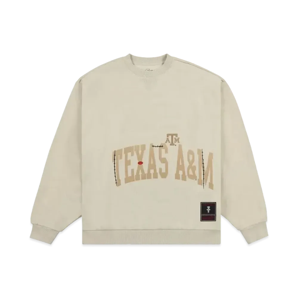 Travis Scott x M&N x Texas A&M University Crewneck "Ivory"