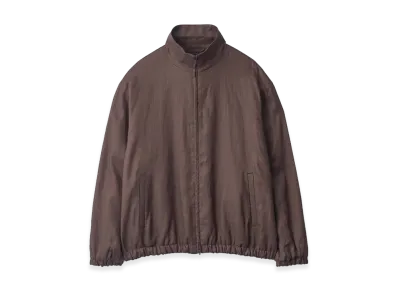 ssstein Light Linen Shirred Light Zip Jacket "Brown"