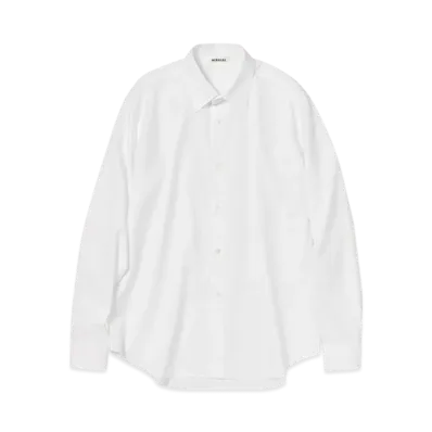 AURALEE Washed Finx Twill Shirt "White"