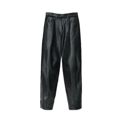 Alexander Wang Crochette Low Waist Leather Pants "Black"