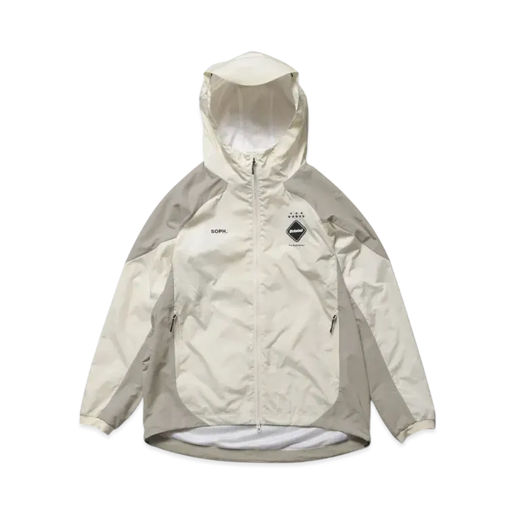 F.C.Real Bristol Stream Line Hybrid Hoodie Jacket "Off White"