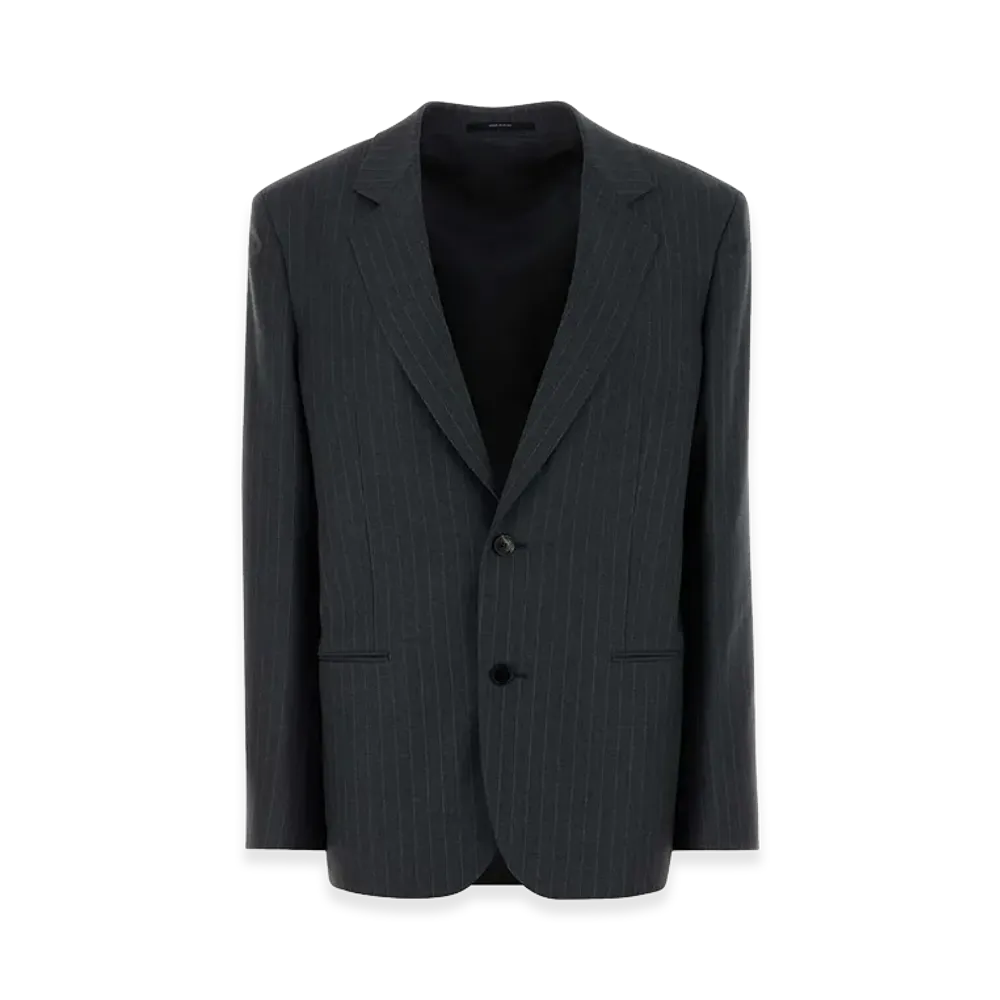 GUCCI Women's Embroidered Wool Blazer "Gray"