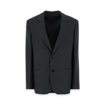 GUCCI Women's Embroidered Wool Blazer "Gray"