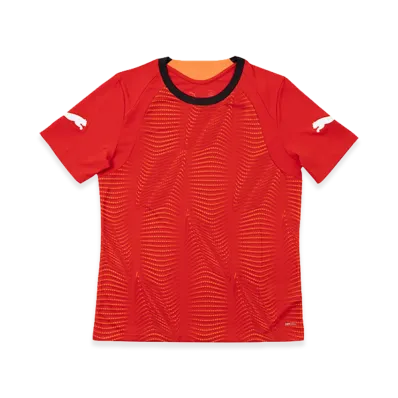 PUMA individualFINAL Short Sleeve Shirt "Glowing Red/Mint Jelly"