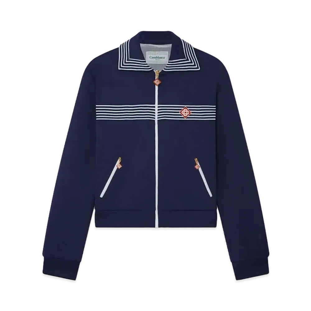 Casablanca Tricot Track Top "Navy"
