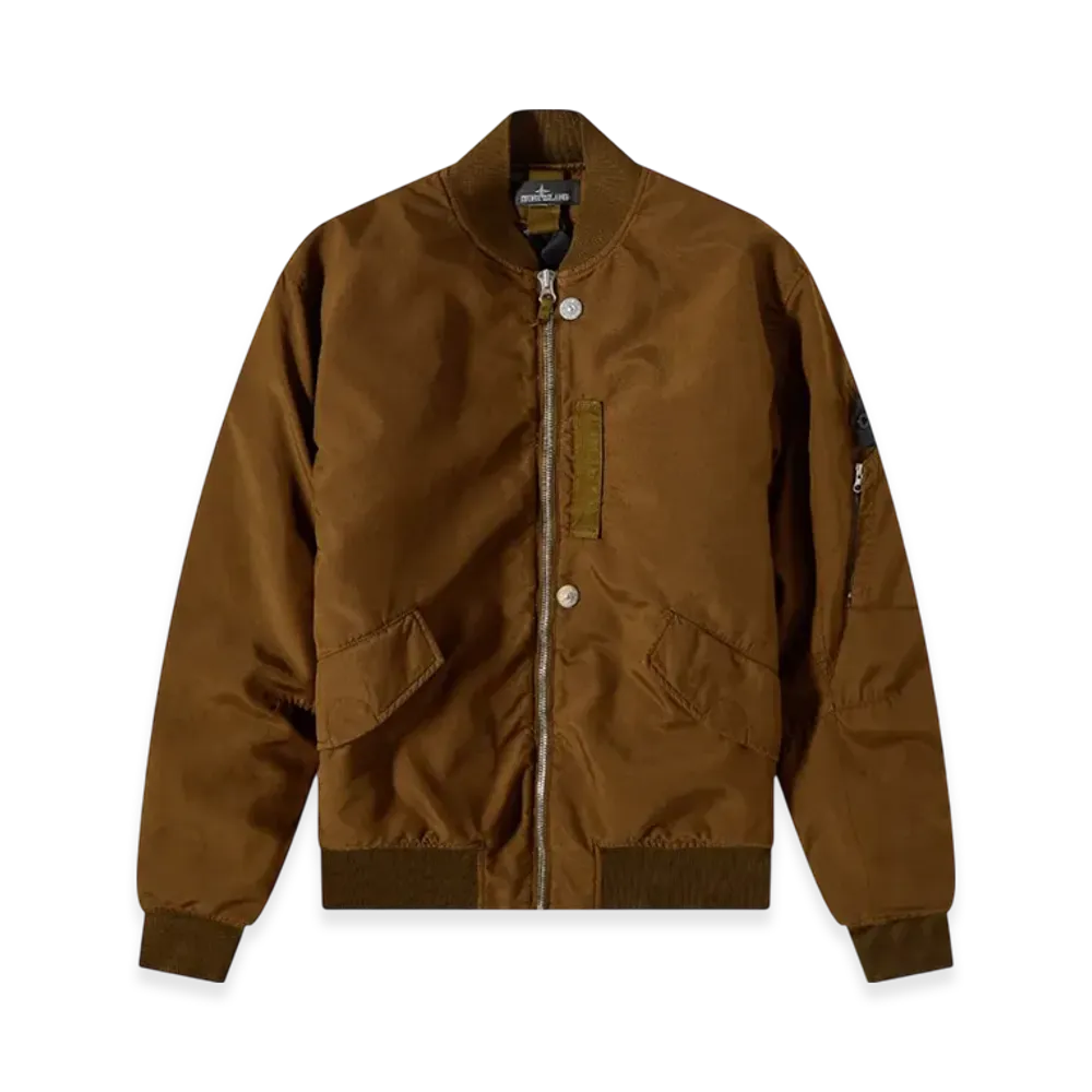 Stone Island Shadow Project 40706 Hollowcore Poly Light Garment Dyed Bomber Jacket - 21FW "Tobacco"