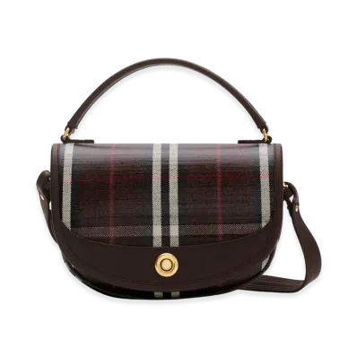Burberry Women's Highland Crossbody Bag "Mahogany Red"