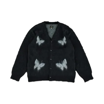 NEEDLES STUDIOUS Exclusive Mohair Cardigan - Papillon4 "Black"