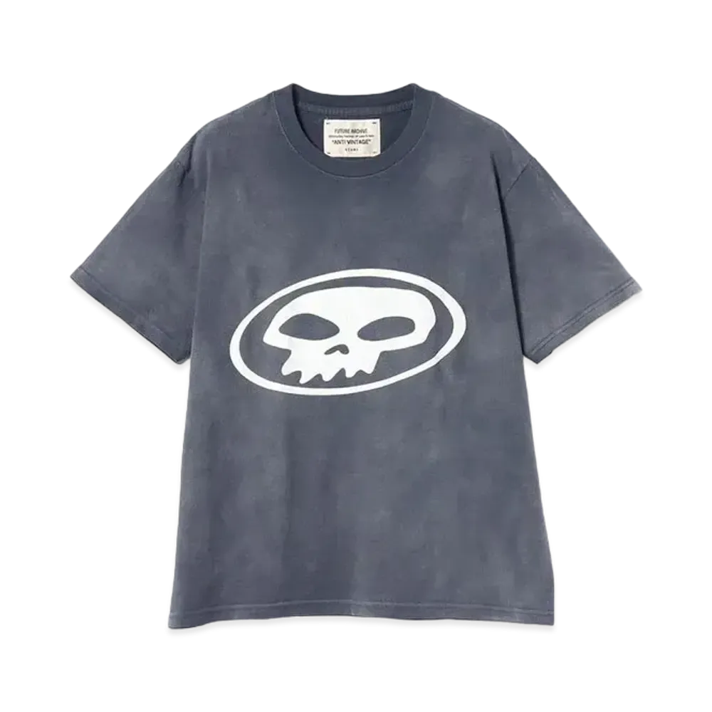 BEAMS x FUTURE ARCHIVE Skull Print Tee "Navy"