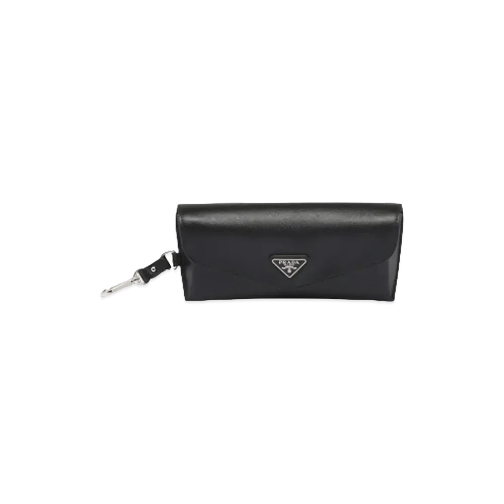 PRADA Saffiano Leather Eyeglasses Case "Black"