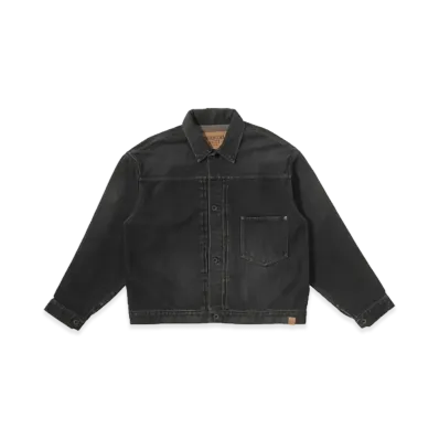 STARBUCKS STAND x BEAMS Black Denim Jacket "Black"
