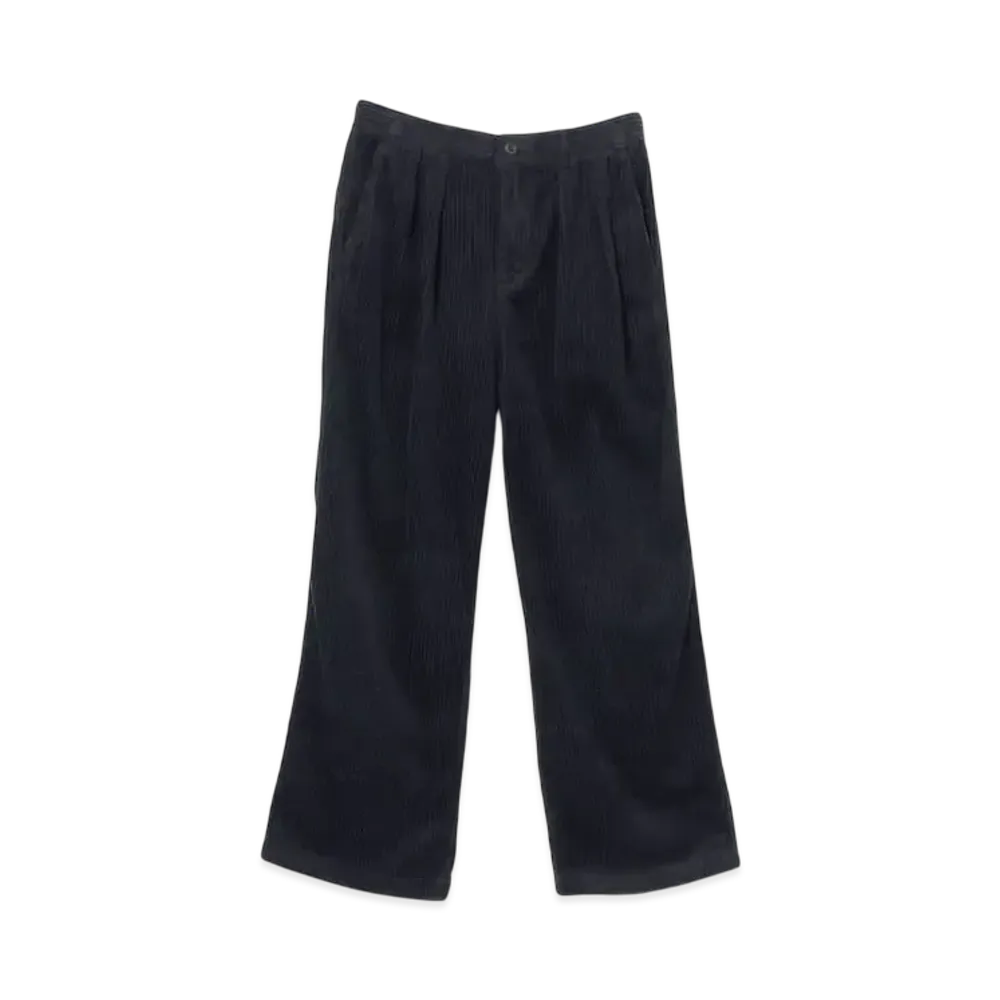 BEAMS Wide Corduroy Pants "Navy"