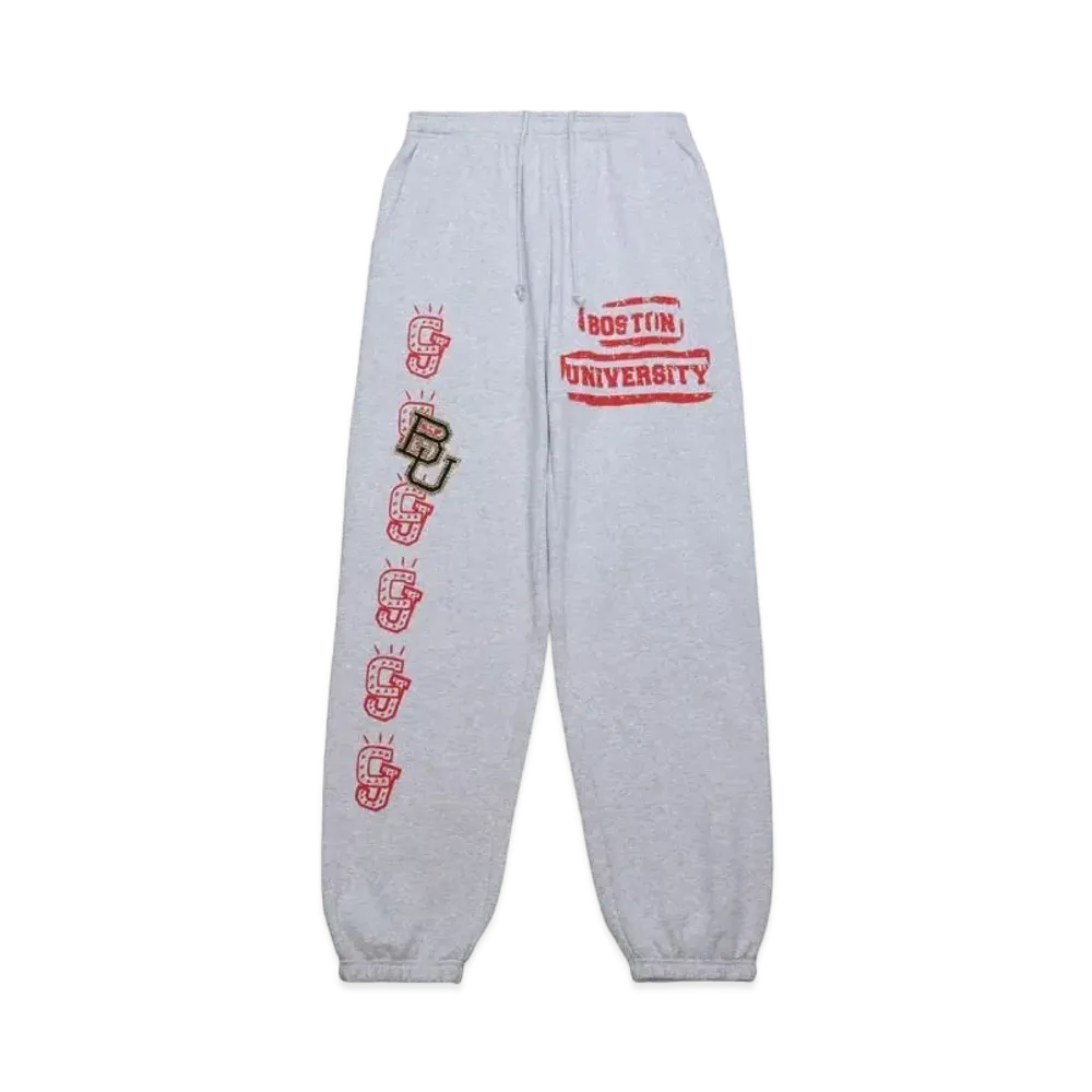 Travis Scott x M&N x Boston University Sweats "Grey"