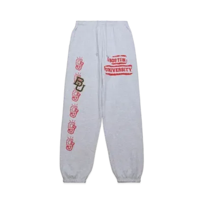 Travis Scott x M&N x Boston University Sweats "Grey"