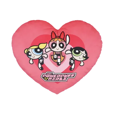 BANDAI "Ichiban Kuji" -Powerpuff Girls- Last One Prize Big Heart Cushion