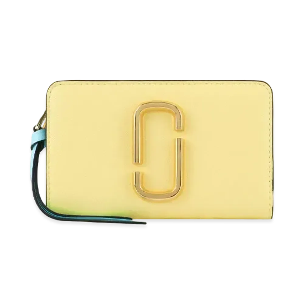 Marc Jacobs The Snapshot Compact Wallet "Pastel Yellow Multi"