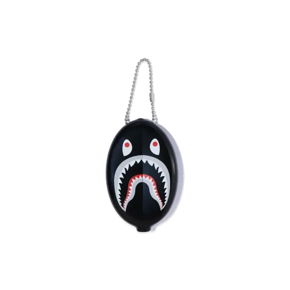 A BATHING APE Shark Coin Case "Black"