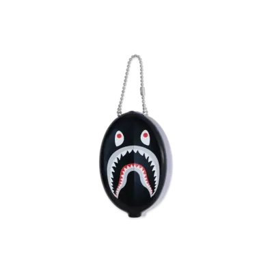 A BATHING APE Shark Coin Case "Black"