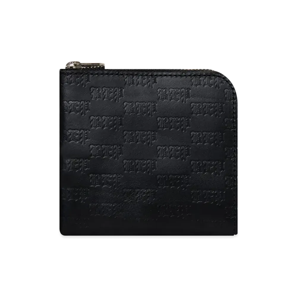 BlackEyePatch 3 Letter OE Embossed Leather Wallet "Black"