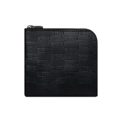 BlackEyePatch 3 Letter OE Embossed Leather Wallet "Black"