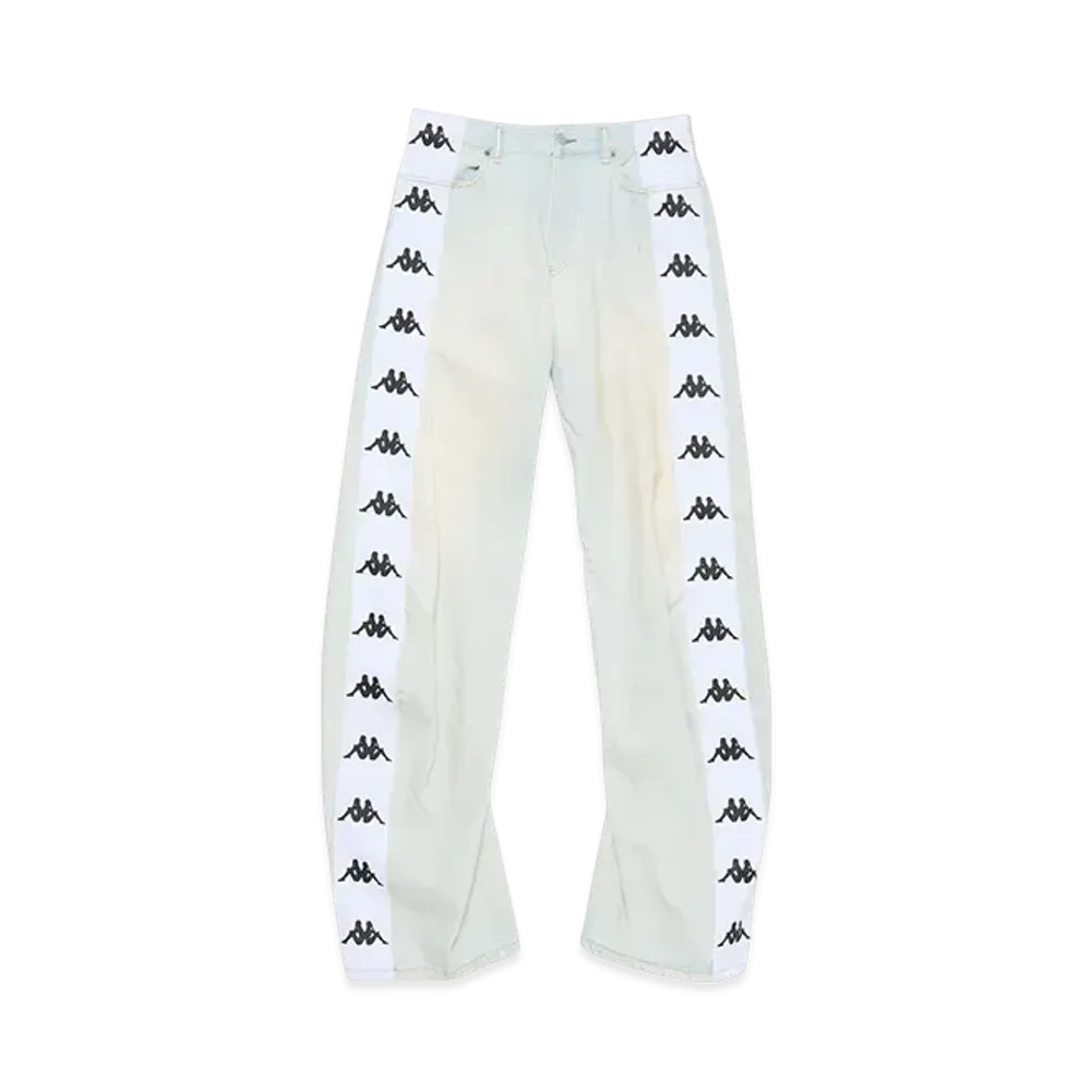 Acne Studios x Kappa Loose Fit Jeans "White"