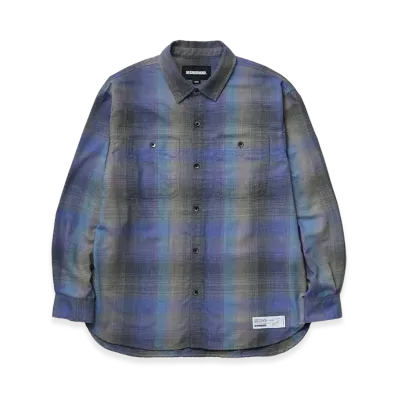 NEIGHBORHOOD Hombre Check Shirt LS "Purple"