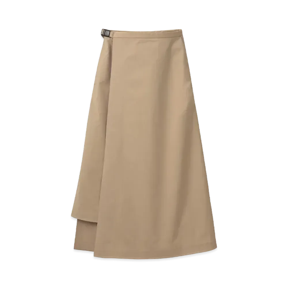 DESCENTE ALLTERRAIN Long Wrap Skirt "Beige"