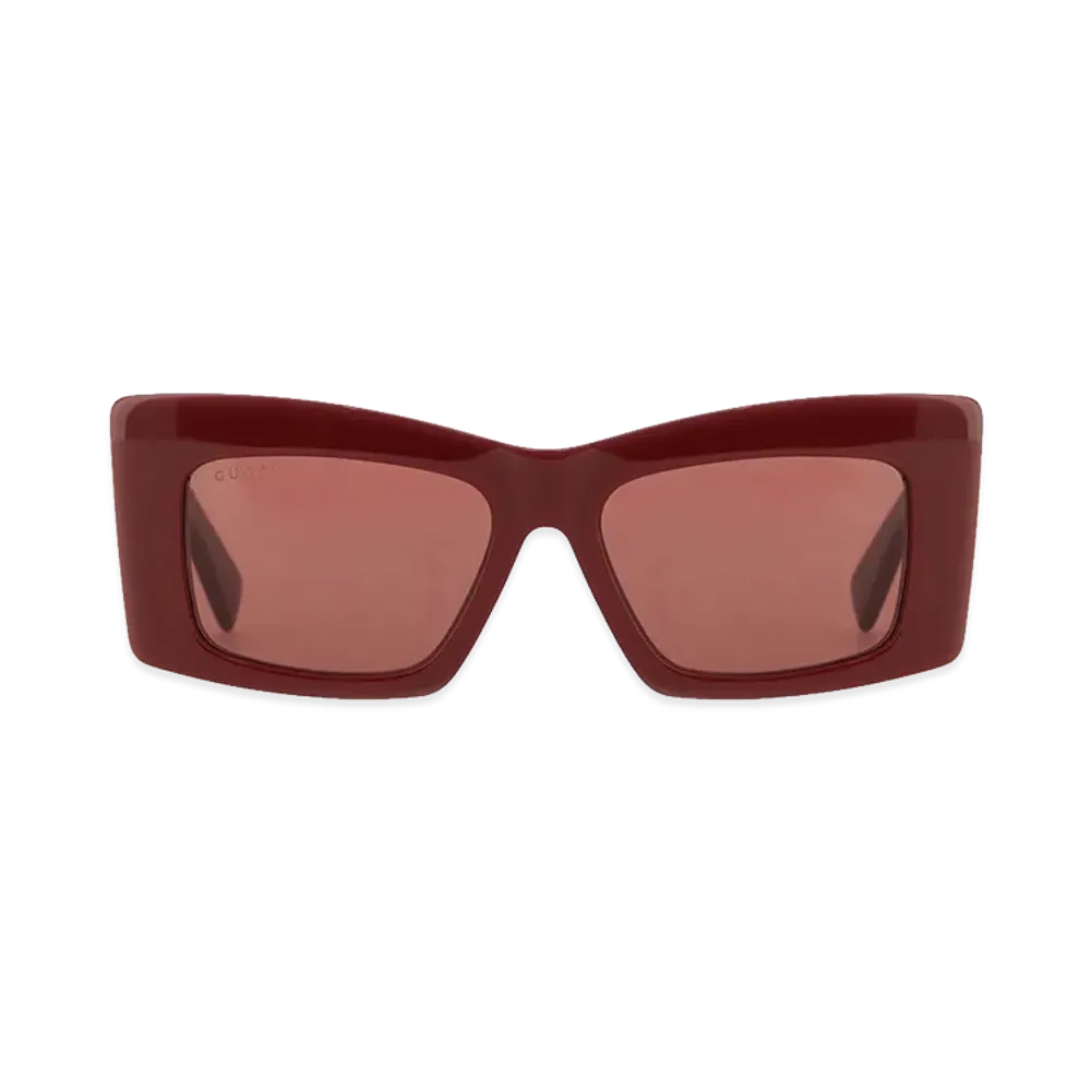 GUCCI Women's Square Sunglasses "Bordeaux"