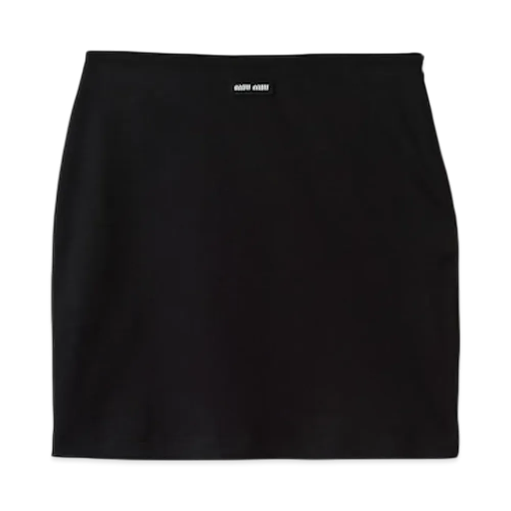 MIU MIU Women's Cotton Skirt "Black"