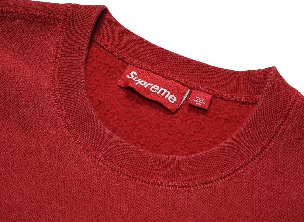 トップス Supreme Washed Crewneck Red M Supreme Washed Crewneck 
