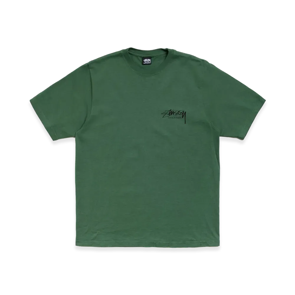 Stussy Beach Roots Tee Pigment Dyed "Pine"