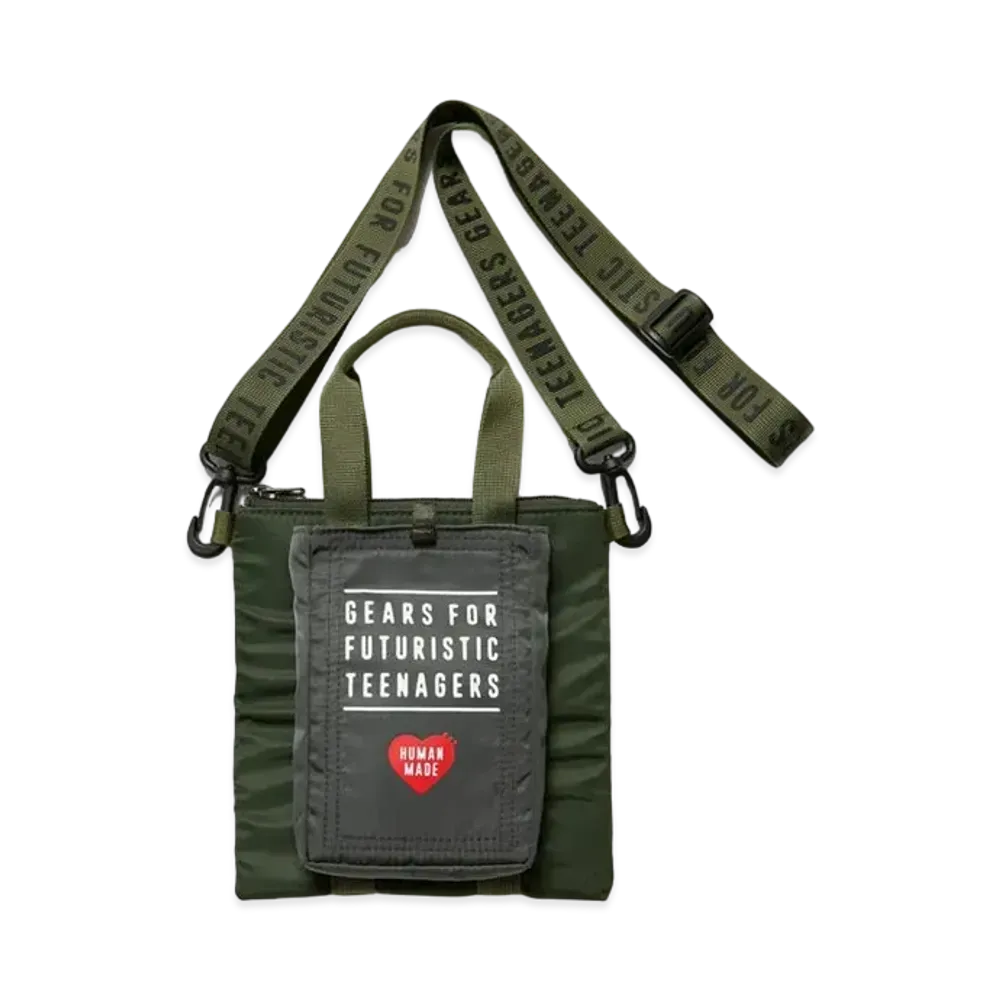 HUMAN MADE SHOULDER MINI HELMET BAG "Olive"