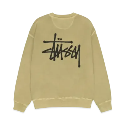 Stussy Basic Crew Pigment Dyed "Elm"