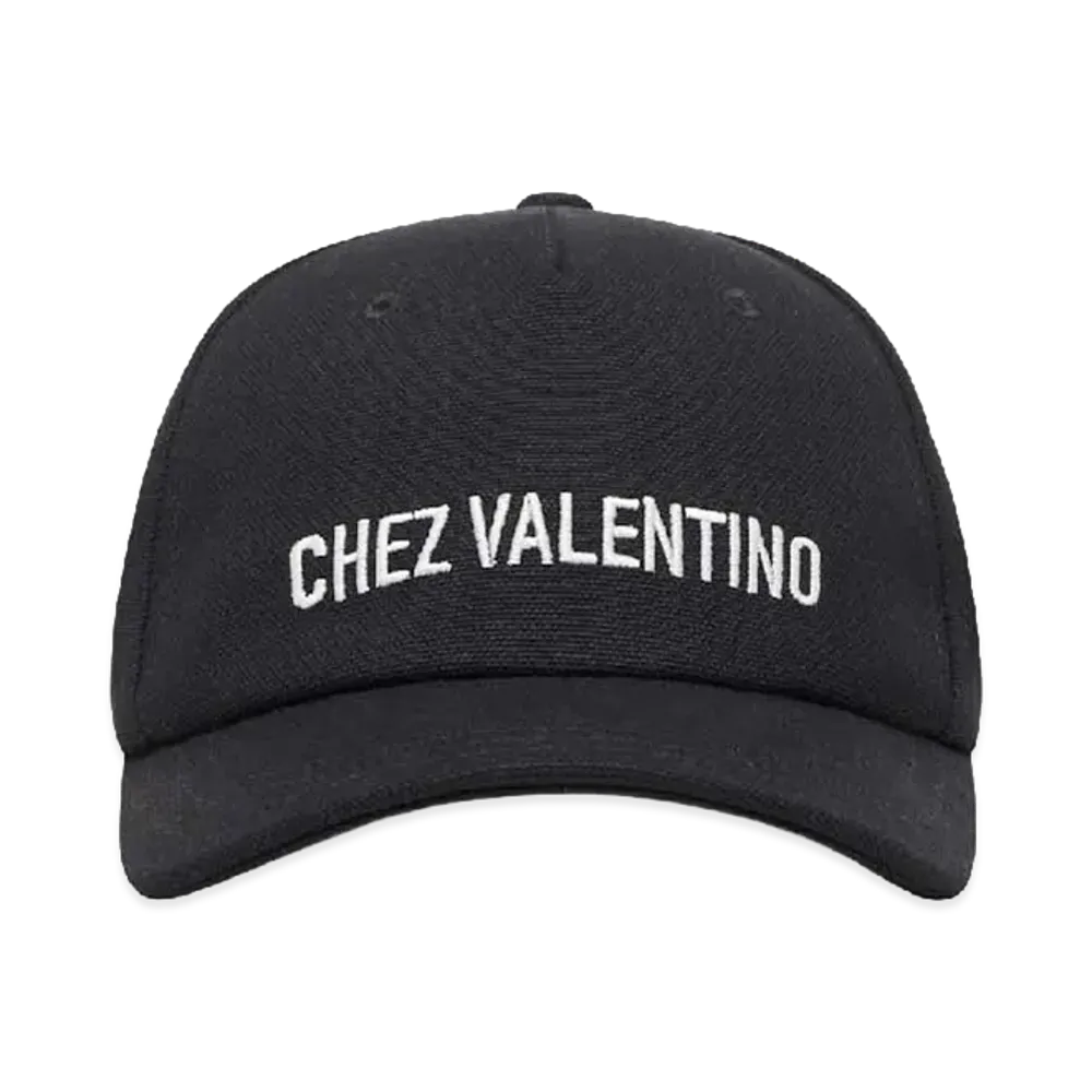 Valentino Cotton Baseball Cap "Black"
