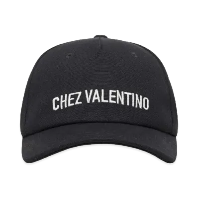 Valentino Cotton Baseball Cap "Black"