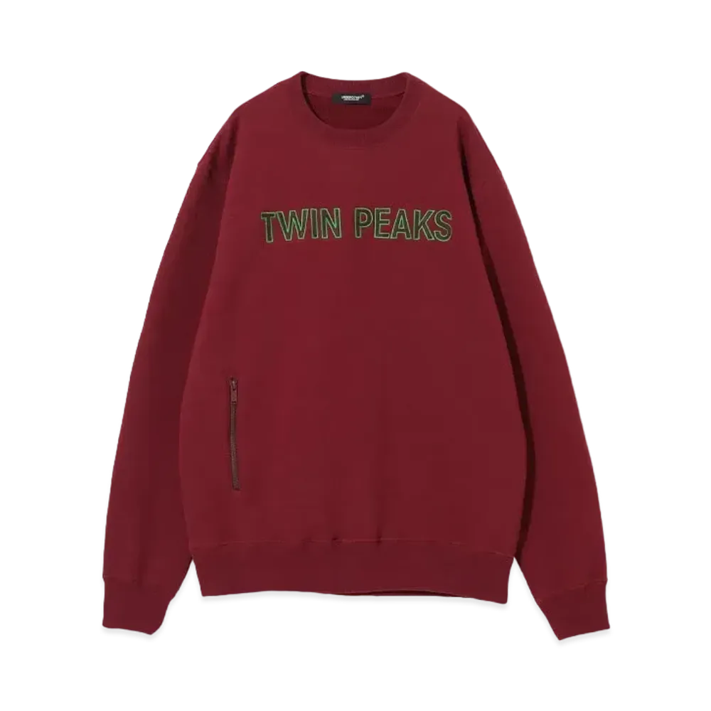 UNDERCOVER Twin Peaks Cotton Fleece Sweatshirt Pullover "Dark Red"