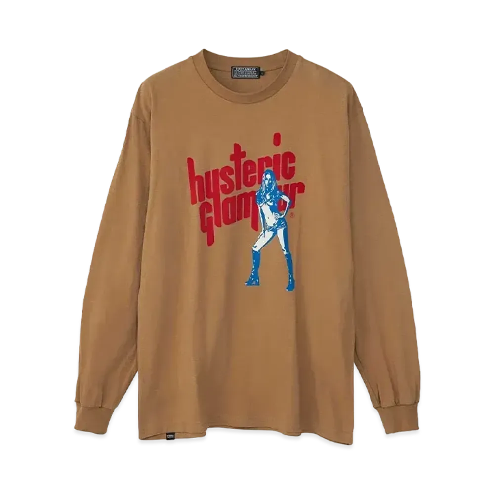 HYSTERIC GLAMOUR Sound Vibration T-Shirt "Beige"