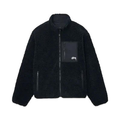 Stussy Sherpa Reversible Jacket "Black"