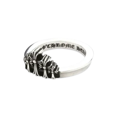 Chrome Hearts Crown CH Cross Ring "Silver"