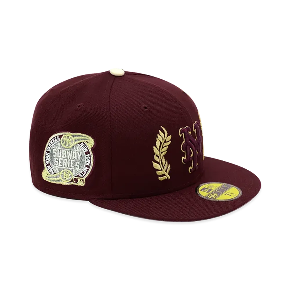 NEW ERA x THE CAP 59Fifty Laurel Wreath New York Mets "Gold"