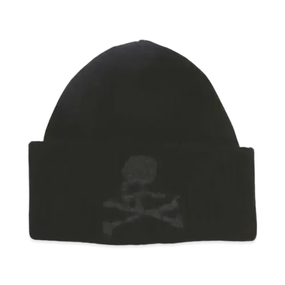 mastermind WORLD Cashmere Needle Punch Beanie "Black"